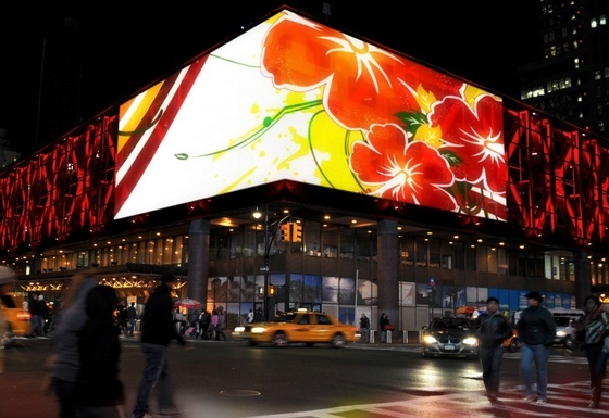 Alto schermo all'aperto curvo di luminosità P8 LED a forma di arco per la pubblicità