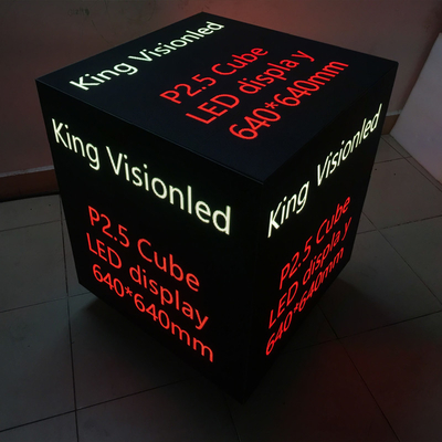 Lo speciale su ordinazione dell'esposizione del cubo di Kingvisionled LED ha modellato l'angolo completo stereo