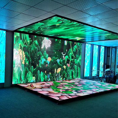 IP65 P3.91 Schermo di visualizzazione a LED per pavimenti a colori pieni video 3d Ballo interattivo di Antivari della cabina del DJ