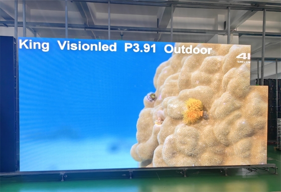 Bordo di pubblicità all'aperto dello schermo di visualizzazione del LED di colore pieno P3.91 500*1000 millimetro