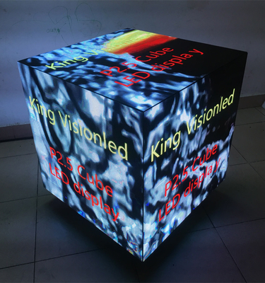 il cubo magico di 640x640mm ha condotto quadrato 2.5mm di pubblicità di effetto SMD2121 dell'esposizione 3d il grande
