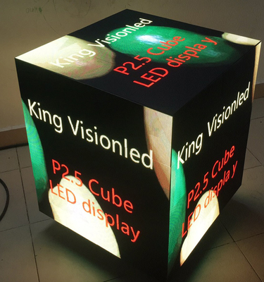 il cubo magico di 640x640mm ha condotto quadrato 2.5mm di pubblicità di effetto SMD2121 dell'esposizione 3d il grande