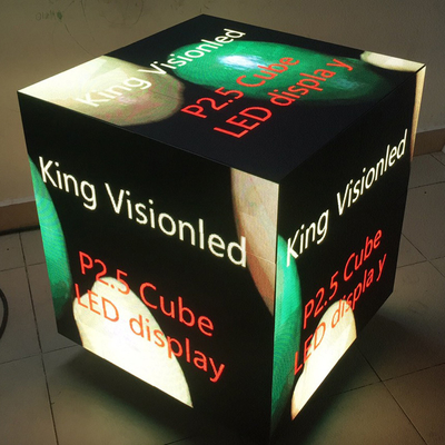 video pannelli di parete principali dell'interno 4k P2.5 che annunciano il cubo di Rubik con i magneti