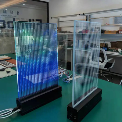 Visualizzazione trasparente del Super Slim adesivo dell'interno LED P10 flessibile