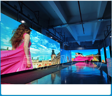 Esposizione di LED dell'interno principale locativa di pubblicità della video parete di P3.9 P4.8 per la manifestazione di TV/teatro